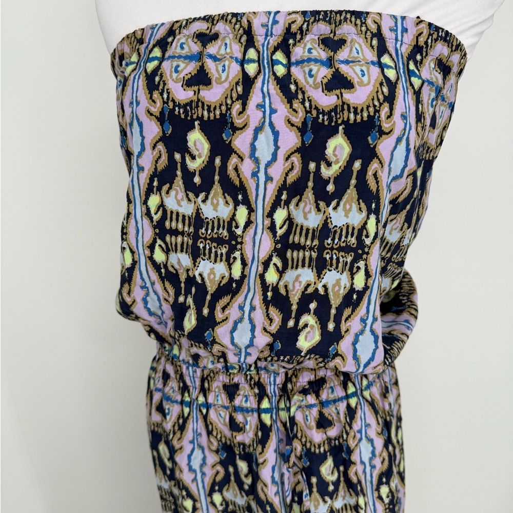 Tibi Multicolor Patterned Silk Dress